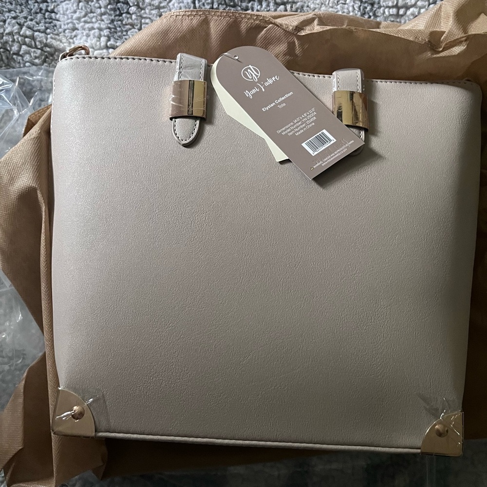 Beige Tote Bag